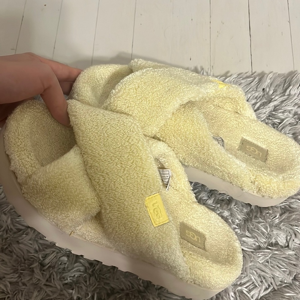 Ugg Terry Cross Slides - image 1